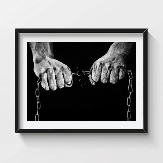 'My Chains are Gone' Print